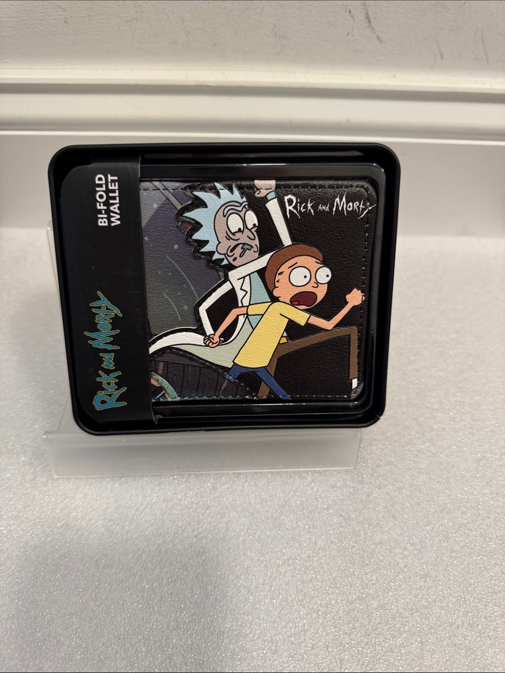 Rick and Morty Bifold Wallet in collectible tin NIP